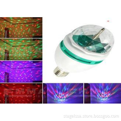 Colorful RotatingLED Bulbs Light For Scenery Spot / Street